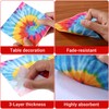 Censen 100 Pcs Tie Dye Theme Napkins Groovy Paper Disposable