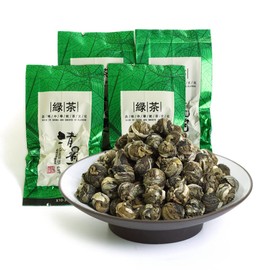 GOARTEA 30pcs 8g Supreme Jasmine Pearls Tea Jasmine Tea Loose Leaf Jasmine Green Tea Chinese Jasmine Dragon Pearls Tea Easy Bag