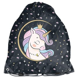 PASO Unisex Kid's Unicorn Drawstring Sports Bag, Multicoloured, 45 x 34 cm
