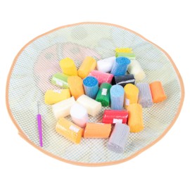 LUBOT 17" X 17" Fox Latch Hook Kits Pillow Cushion Cover Throw Pillow Cover Rug Making Kits DIY Crafts for Adults/Kids with Printed Canvas Pattern Crochet Kit