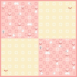 Hamamonyo Kofu (Furoshiki, 19.7 inches (50 cm), Shimaenaga Cloisonne, Pink