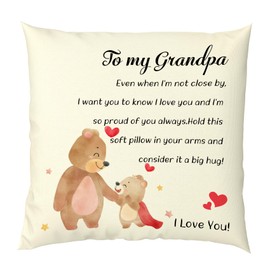 Gifts for Grandpa,Grandpa Pillow Cover,Best Gifts for Grandpa,Christmas Grandpa Gifts,Birthday Gifts for Grandpa,Thanksgiving Day Gifts for Grandpa from Granddaughter