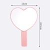 HugeDE Heart Shaped Mirrors Hand Cosmetic Mirrors Handheld Makeup Mirrors