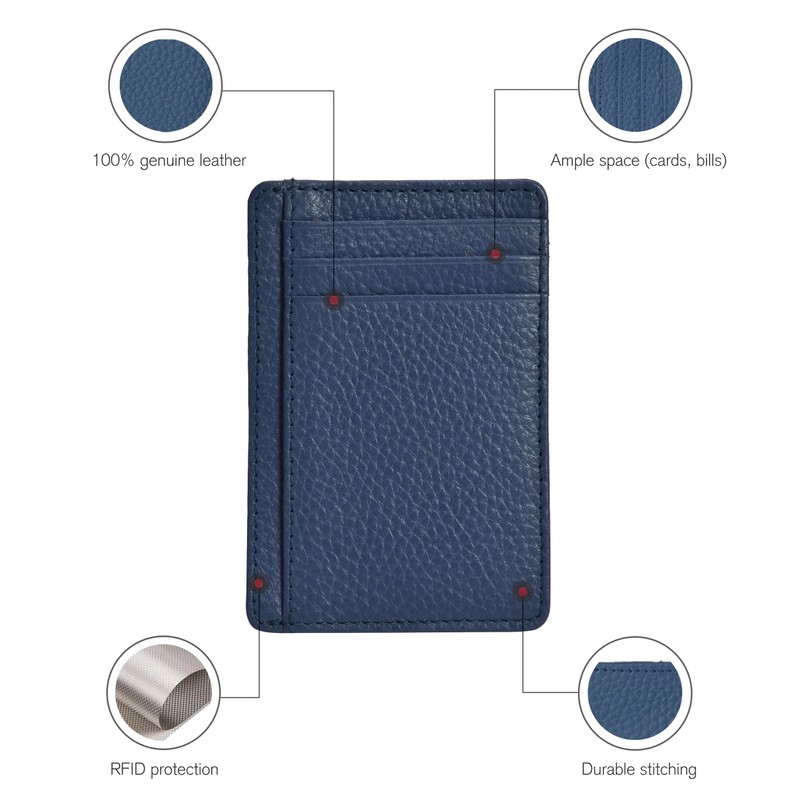 Oak Leathers Leather Wallet for Men & Women - RFID