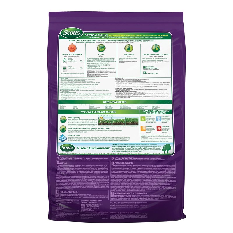 Scotts Turf Builder Bonus S Southern Weed & Feed2, Weed