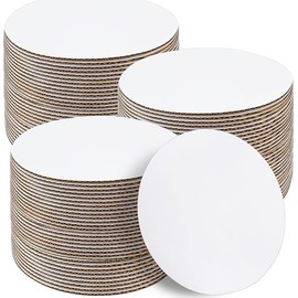 Generic Generic [20/40/100pcs] 8 in White Cakeboard Round,Disposable Cake Circle Base Boards Cake Cardboard Pizza Plate Platter (100PCS White), PAN20180020015