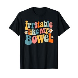 Groovy Irritable Bowel IBS Awareness Tummy Ache Fighter T-Shirt