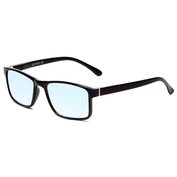 Calabria Blue Light Blocking Reading Glasses +1.00 Black Men Women