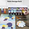 LOLYSIC 2 Pack 64 Grids Craft Paint Storage Organizer -