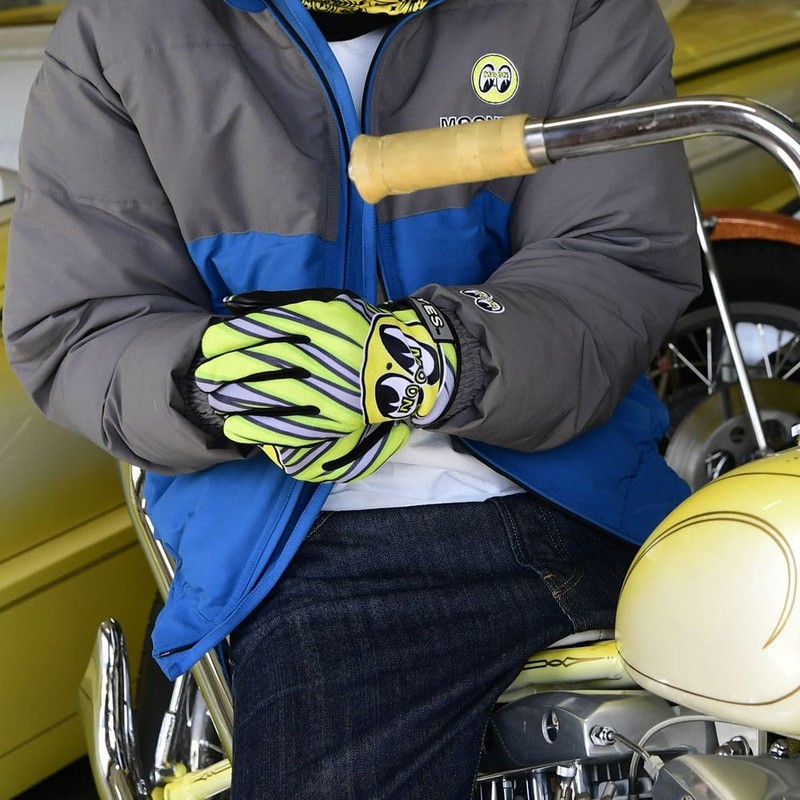 MOONEYES MOONEYES Winter Riding Gloves Motorcycle Waterproof OMG-037 (XL, Green)