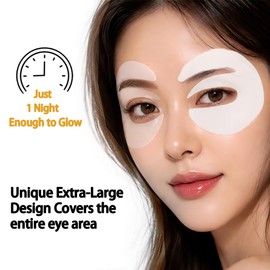 16pairs PDRN & Calcium & Bio-Collagen Under Eye Patches 360° Fit, 6-in-1 Eye Patches for Puffy Eyes, Dark Circles & Wrinkles - Caffeine, Retinol, Hyaluronic, Kojic acid, Niacinamide | Korean Skin Care