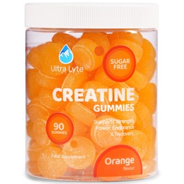 Ultra Lyte Creatine Monohydrate Gummies 5g, 90 Gummies, Orange