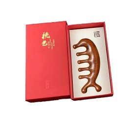 Mother in Law Gifts from Daughter in law,Luxury Natural Wood 7 - Prong Meridian Massage Comb Set - Multi - Functional Head, Face, Neck & Shoulder Massager with Premium Gift Box (19*9*2.5cm)