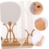 VILLFUL Traditional Chinese Style Folding Stand Stable Circle Fan Holder