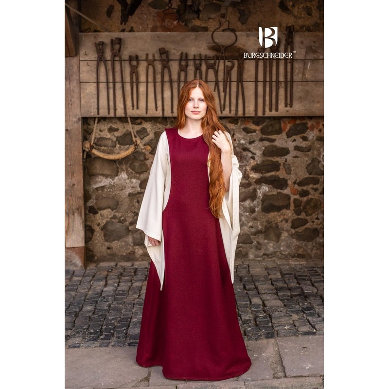 Medieval Castle Cutter Surcot Albrun – Red - Asymmetric 3xl