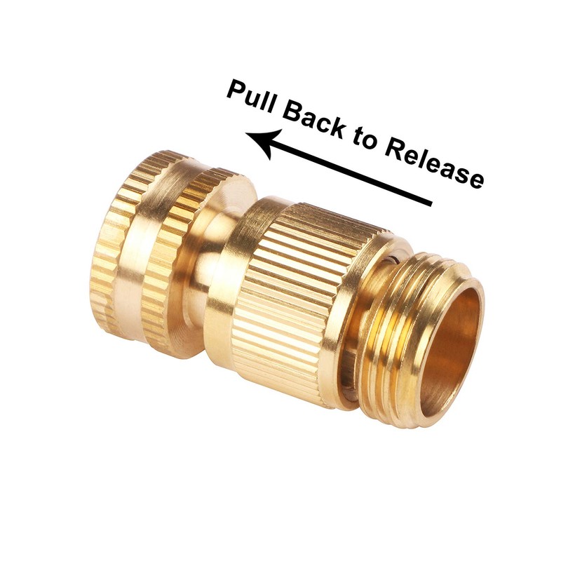 U.S. Solid 3 Pack Garden Hose Quick Connector Set in