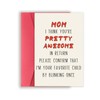 Missonemi Funny Birthday Card for Mom, Cute Mother Birthday Card