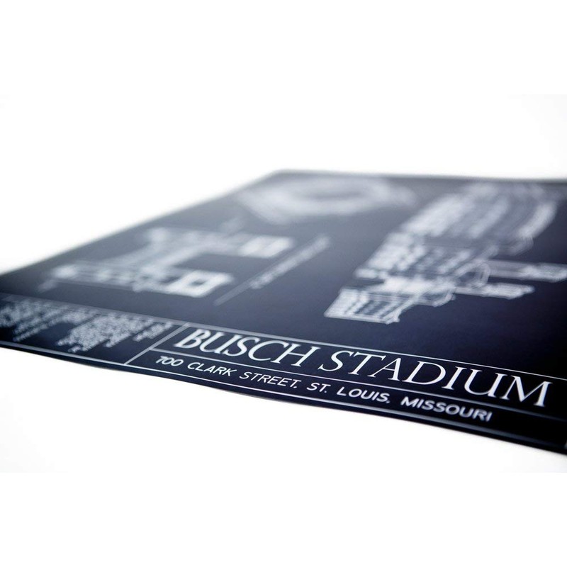 Busch Stadium Blueprint Print