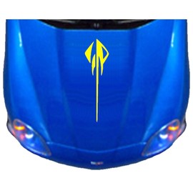 Stingray Hood Decal - Vinyl Graphics 24" (Fits Chevy Corvette C7 Stingray) - Yellow