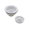 Westbrass D2165-50 Post Style Large Kitchen Basket Strainer with Waste