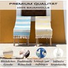 OIÁ Yellow hammam towel, beach towel, XXL beach towel, sand-free,