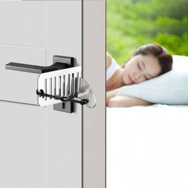 Portable Travel Door Lock for Hotels, Apartments, and Rooms - Anti-Intrusion Security Latch Lock 3ea