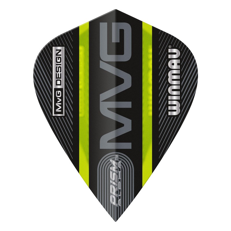 WINMAU Prism Alpha Michael van Gerwen MvG Black and Green