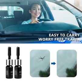 FunnAura 13PCS Windscreen Chip Repair Kit, Nano Glass Repair Fluid for Repair Scratches, Cracks, Star-Shaped Crack