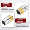 sourcing map 2pcs 1/2" Drive 6 Points Socket 14mm Metric