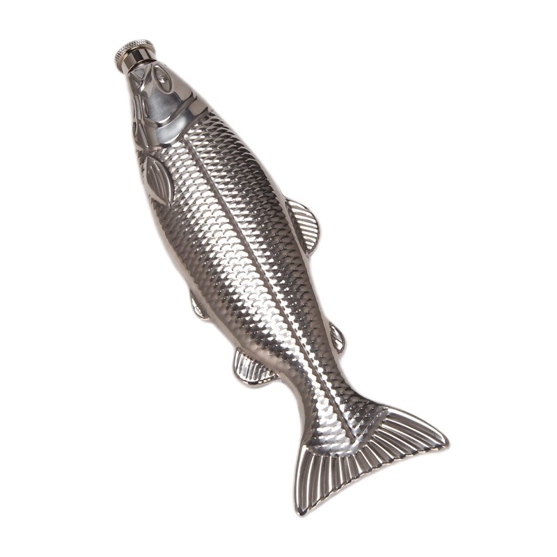 Yuemsh 1 Set Fish-Shape Hip Flask 5Oz Bottle Mini Pocket