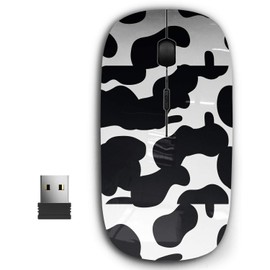 KAWAMOUSE 2.4G Ergonomic Portable USB Wireless Mouse for PC, Laptop, Computer, Notebook with Nano Receiver (Cow)