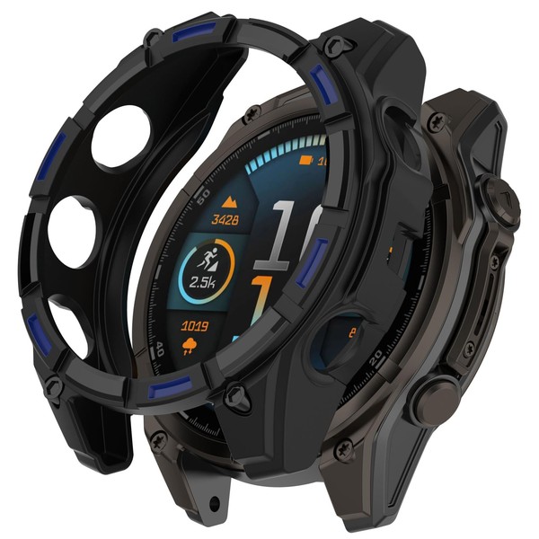 AWADUO Compatible with Garmin Fenix 8 47mm Solar Protective Case