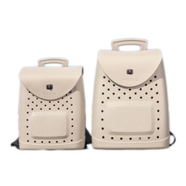 Woda Bag The Ultimate EVA Backpack | Washable, Lightweight and Durable | Zipper Pocket Dry Bag, For Beach, Pool, & Boat (Sand, Mini Woda Bag)