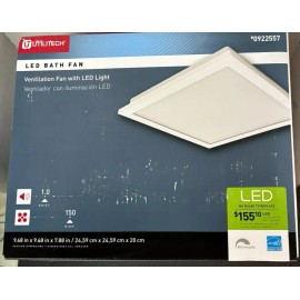 Utilitech NEW 1.0-Sone 150-CFM White Bathroom Fan LED ENERGY STAR Model # 7116-02 #0922557
