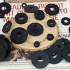 150 PCS Flat Rubber Washers Assortment Kit, Black Rubber Washers