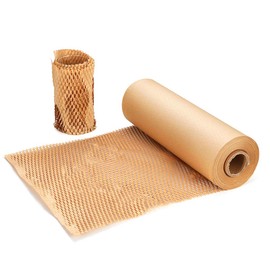 SZSYumUnion Honeycomb Paper Roll 30 cm x 30 m - Tissue Paper Packaging Material Paper Roll for Fragile Items - Sustainable Alternative to Bubble Wrap, Butcher Paper