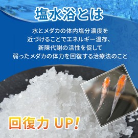 Medaka Breeder, Goldfish, Salt, 8.8 oz (250 g), Plenty of Salt Bath Minerals, Natural Crude Salt, Slowly Dissolves Fish, Snorching, Source Salt, Disease Prevention, Immunity, Infection Prevention,