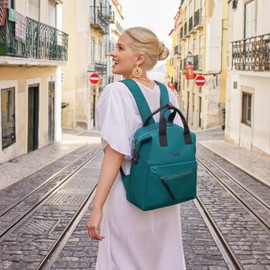 Travelon Addison Anti-Theft Large Backpack, Evergreen, One Size