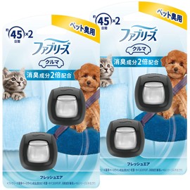 Febreze Air Freshener for Cars, Easy Clip, For Pet Odors, Fresh Air, 0.8 fl oz (2.2 ml) x 4 Packs