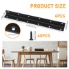 Raised Garden Bed Corner Brackets, 4pcs L Bracket, 90 Degree