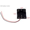 LampVPath (Pack of 3 3 AA Battery Holder with Leads,
