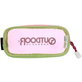 Sunstar Stationery S1421573 OUTDOOR Pen Case, Clear Pouch, Yellow + Pink