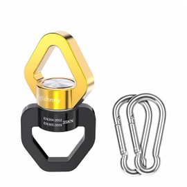 Swivel Hook for Swing, Safety Swing Swivel with 2 Carabiners, Digtichnny Rotational Device Swing Spinner for Web Tree Tire Rope Swing, Aerial Dance, Children’s Swing, Hanging Hammock