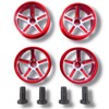 TAGATORON Medium Diameter Low Height 5 Spoke Aluminum Wheel Diameter