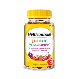 Multicentrum Vitagummy Integratore Alimentare di Vitamine e Minerali Formulato per Bambini 3+, con Vitamina D e Iodio, Gusto Frutta Mista, 60 Caramelle Gommose