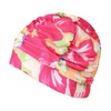 Baoxinjp Swim Cap, Quick Drying, Waterproof, Breathable, Pleat, Floral Pattern,