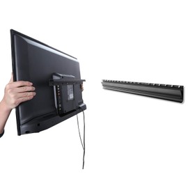 AENTGIU Studless TV Wall Mount, Heavy Duty Drywall TV Bracket Hanger for 26-55 inch Flat Screen TVs, No Stud, NO Drill, No Anchors, Easy Install with All Hardware Included