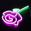 Rose Flower Neon Sign Neon Light Wall Sign for Bedroom