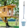 FUQUN Treehouse Accessories for Kids,Pulley with Bucket Cable, Kids Playhouse...