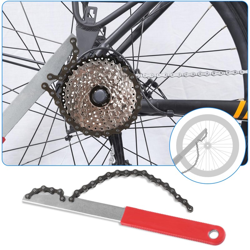 WangLaoWu Bicycle Chain Whip with Sprocket Puller, Chain Whip and